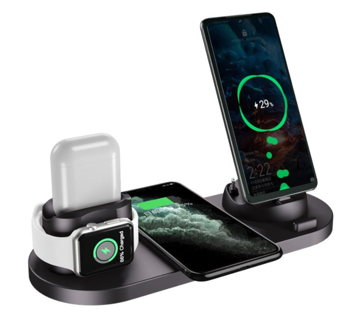 6-in-1 Wireless Charging Dock – iPhone, Apple Watch & More