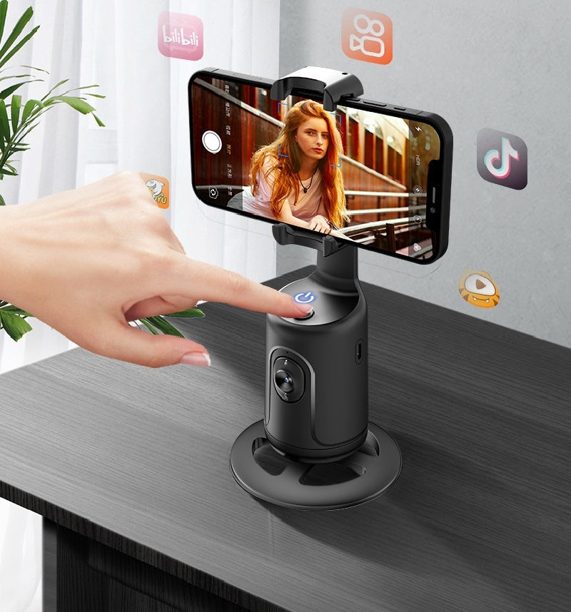 360° Smart Face Tracking Tripod – Auto Gimbal for Vlogging