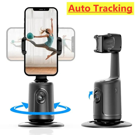 360° Smart Face Tracking Tripod – Auto Gimbal for Vlogging