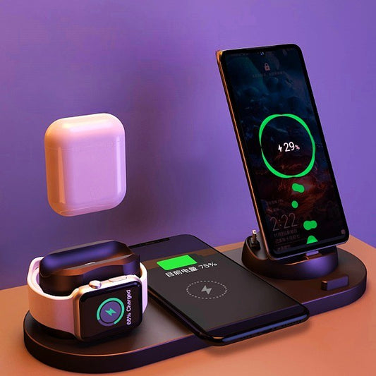 6-in-1 Wireless Charging Dock – iPhone, Apple Watch & More